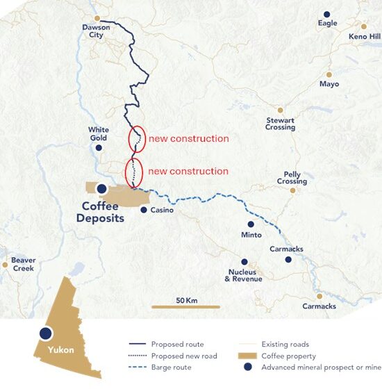 Talamore gets key road permit for Coffee gold project in Yukon Territory