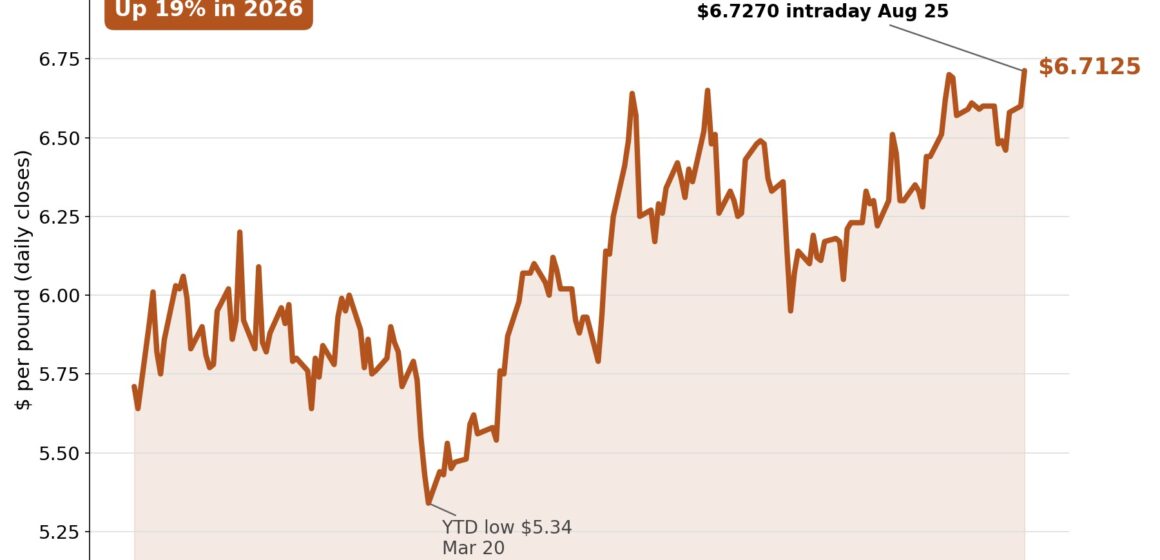 Copper price sets fresh record as US tariff threat wipes out global surplus
