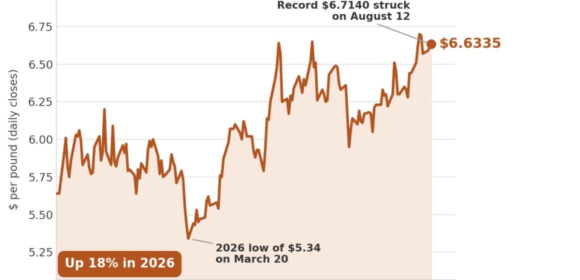 Copper price touches fresh Comex record as squeeze in London hits hardest of the year